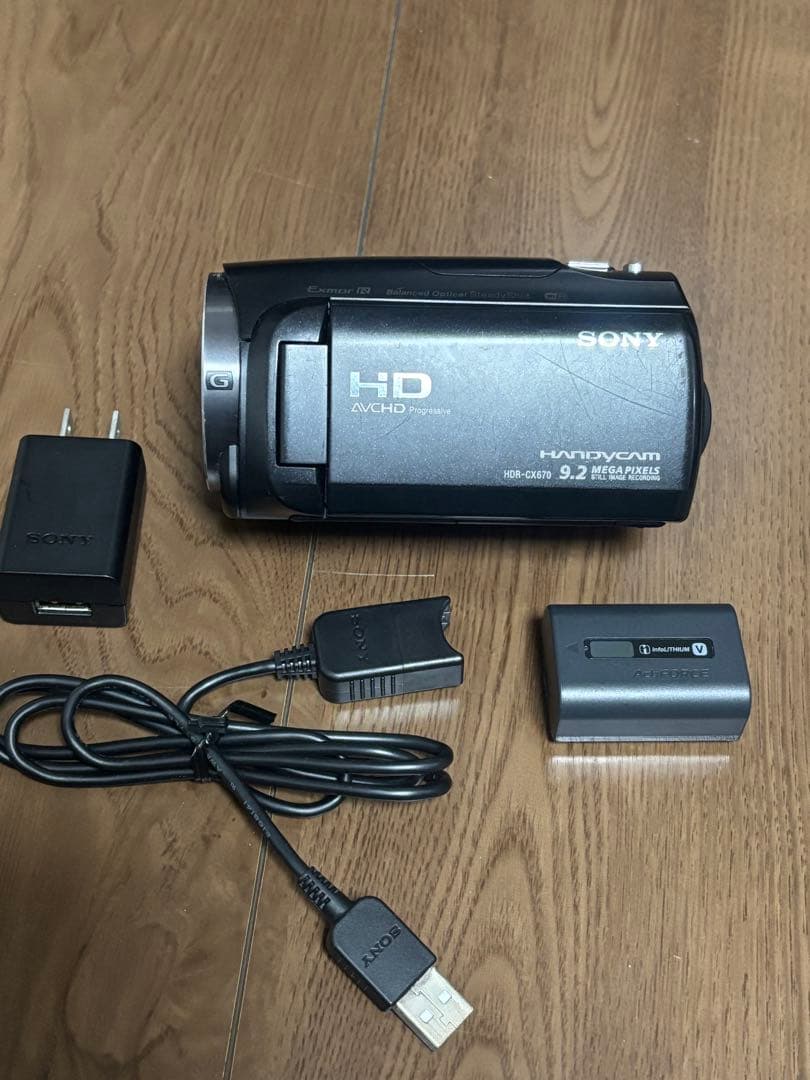 動作確認済 ソニー SONY CX-670 デジタルHDビデオカメラ レコーダー