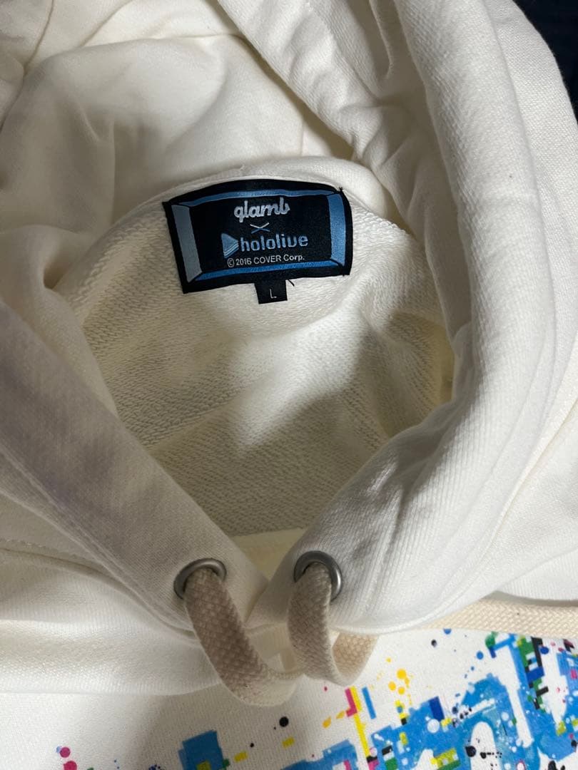 glamb×常闇トワ ホワイトパーカー