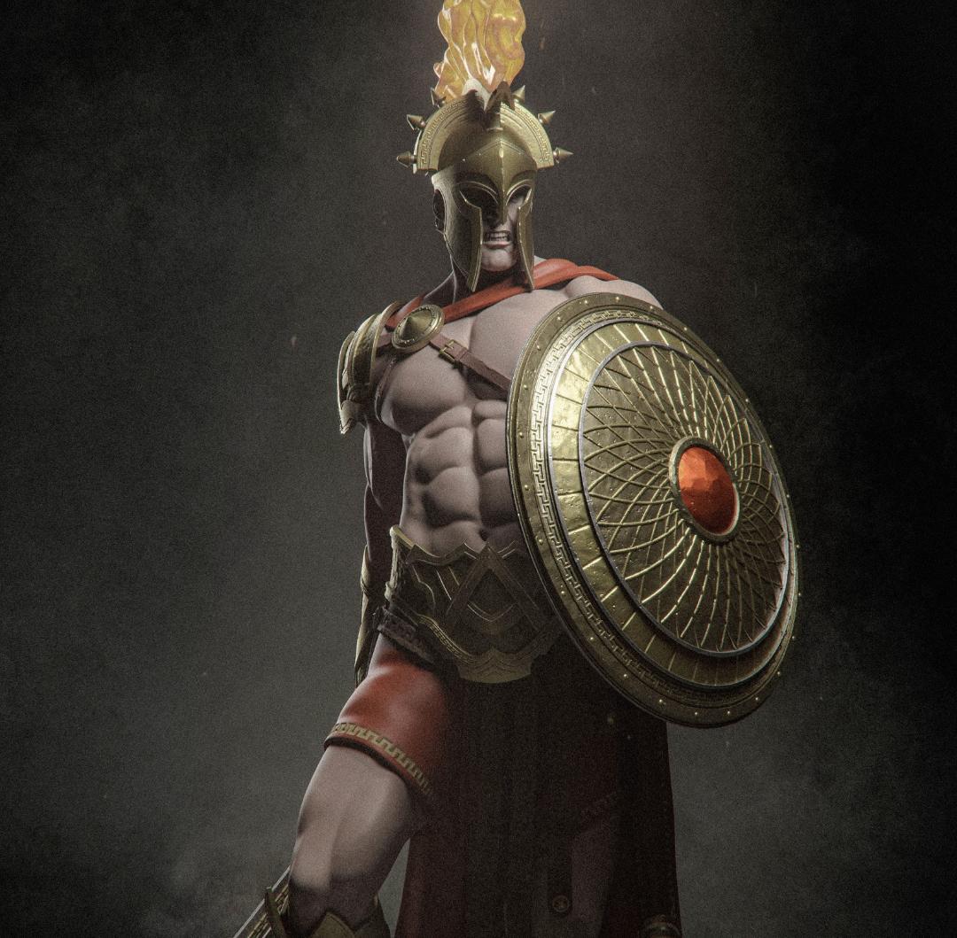 1/6　未塗装未組立　【 アレス ギリシャ神話 】フィギュア　ガレージキット