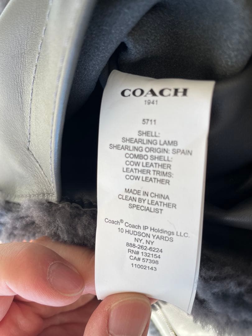 COACH コーチ　リバーシブル　レザージャケット　ボアジャケット　アウター