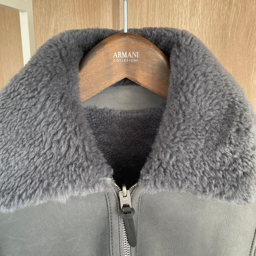 COACH コーチ　リバーシブル　レザージャケット　ボアジャケット　アウター