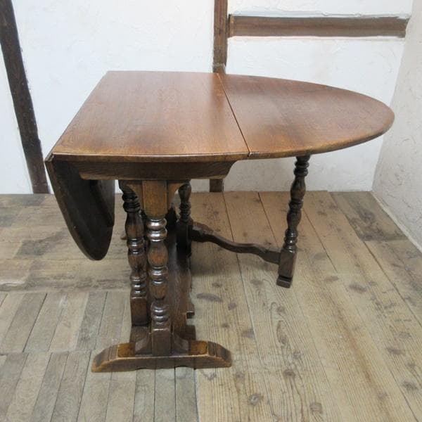 イギリス アンティーク 家具 ゲートレッグテーブル ダイニング 英国 6059e