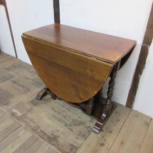 イギリス アンティーク 家具 ゲートレッグテーブル ダイニング 英国 6059e