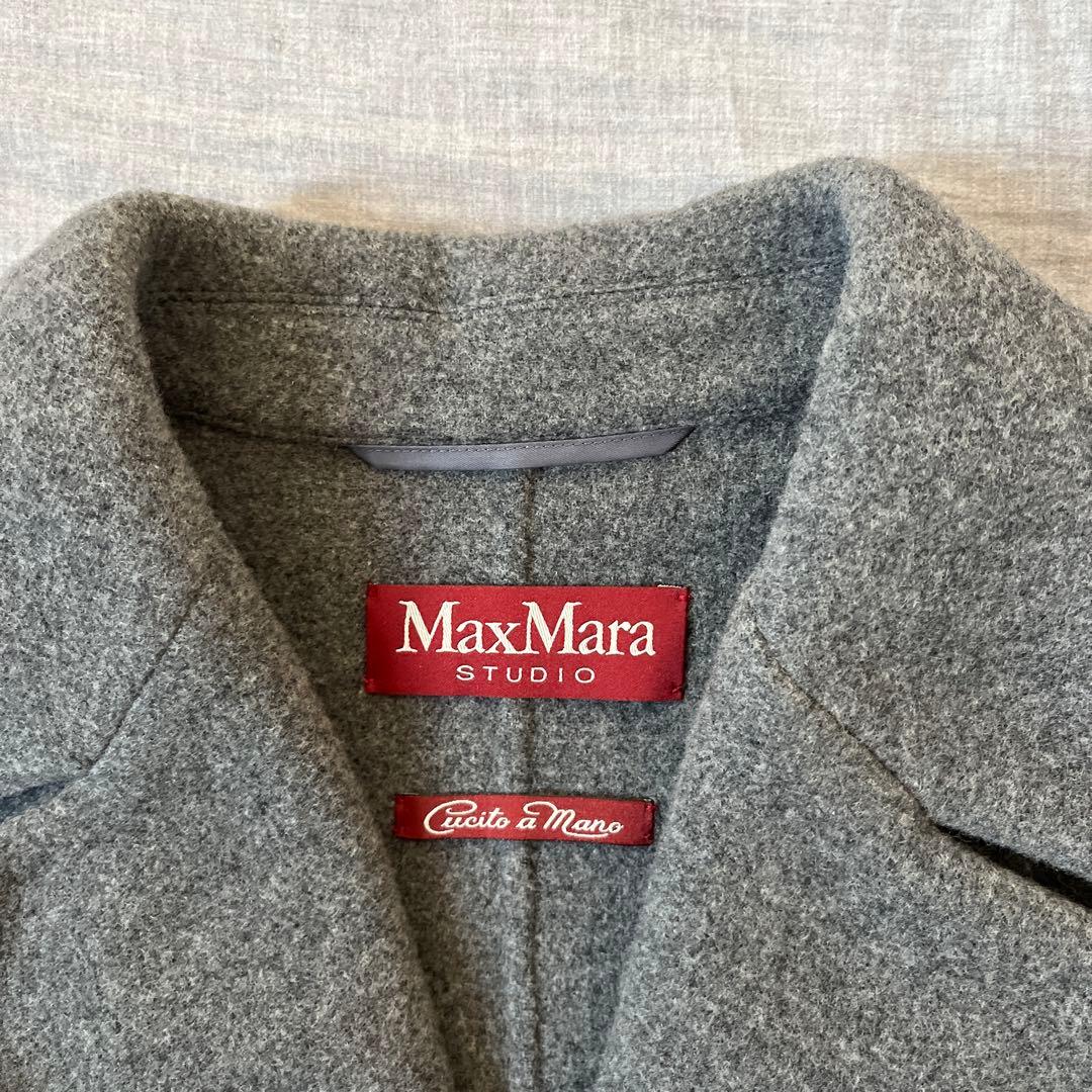 MaxMara studioグレー チェスターコート 38