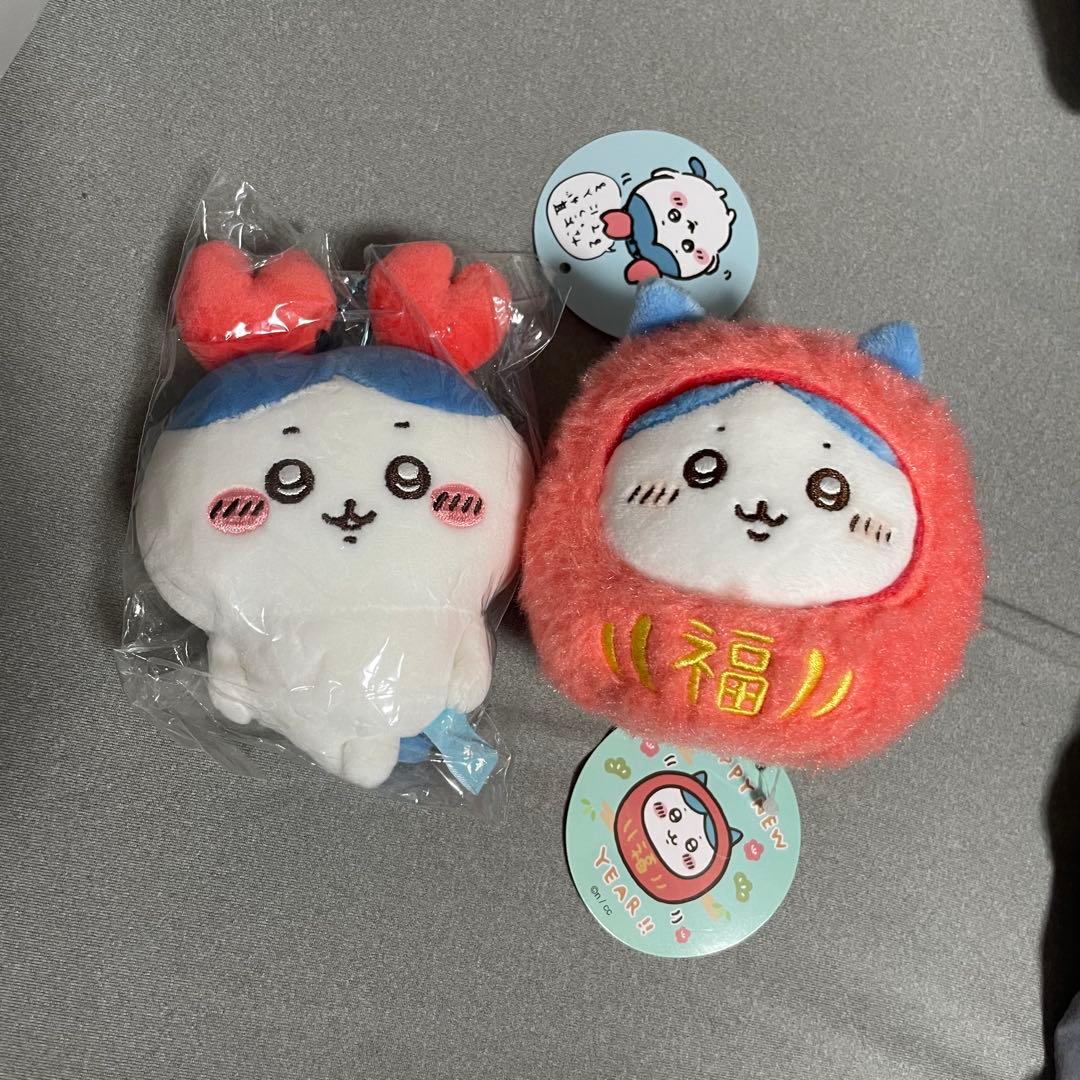 ハチワレ ぬいセット （カニなハチワレ、ころりん起き上がりこぼしぬいぐるみ）