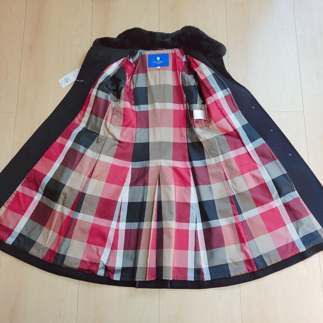 新品BURBERRY BLUE LABEL ファー付きチェスターコート 40