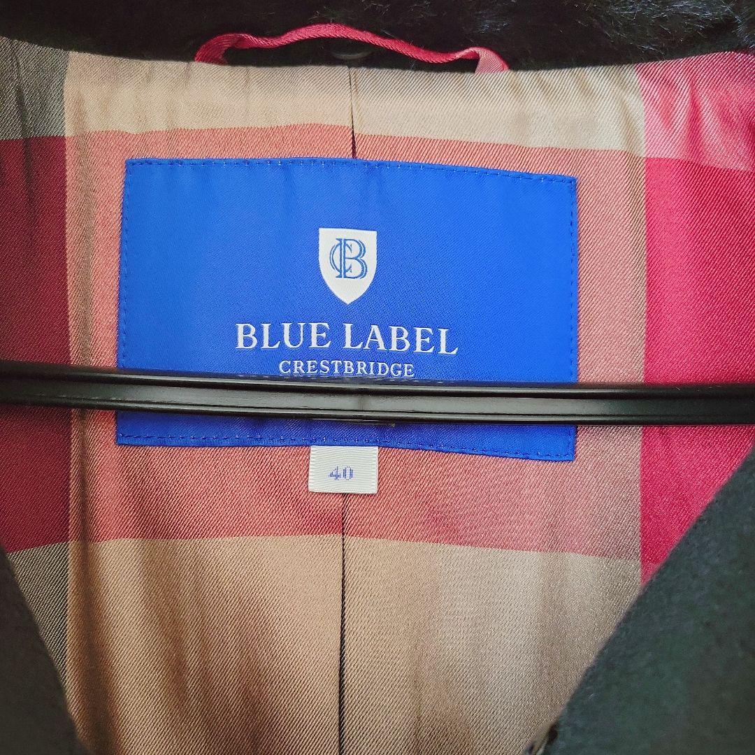 新品BURBERRY BLUE LABEL ファー付きチェスターコート 40