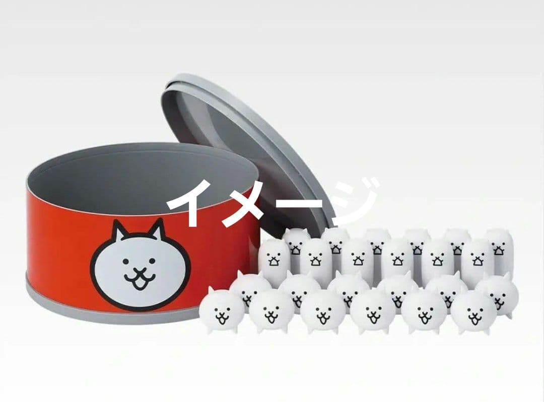 にゃんこ大戦争 一番くじ　D賞 ネコカン型ケース付きミニフィギュアセット　未開封