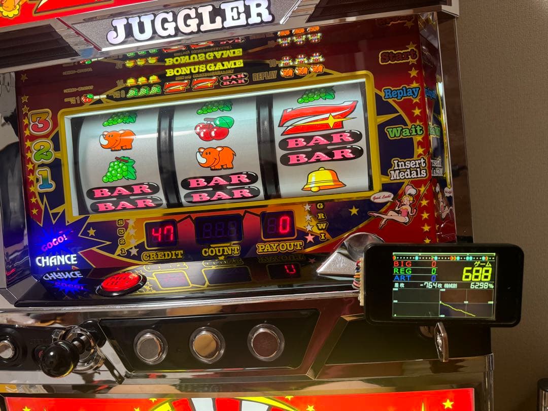 【のんたん】SアイムジャグラーEX（6号機）赤パネル