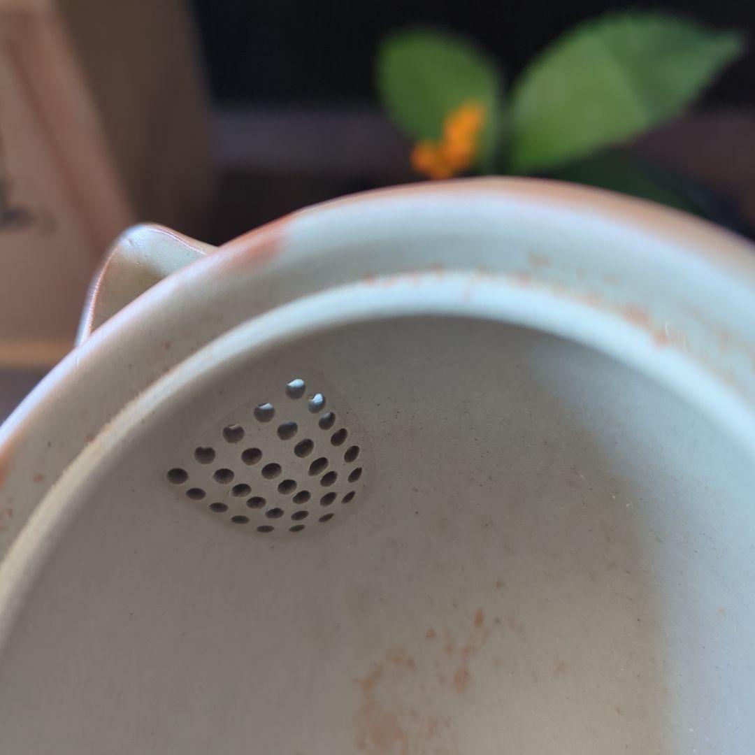 茶道具　備前焼　陶正園　木村陶峰　緋襷茶器　煎茶器揃　宝瓶　湯冷まし　湯呑み５