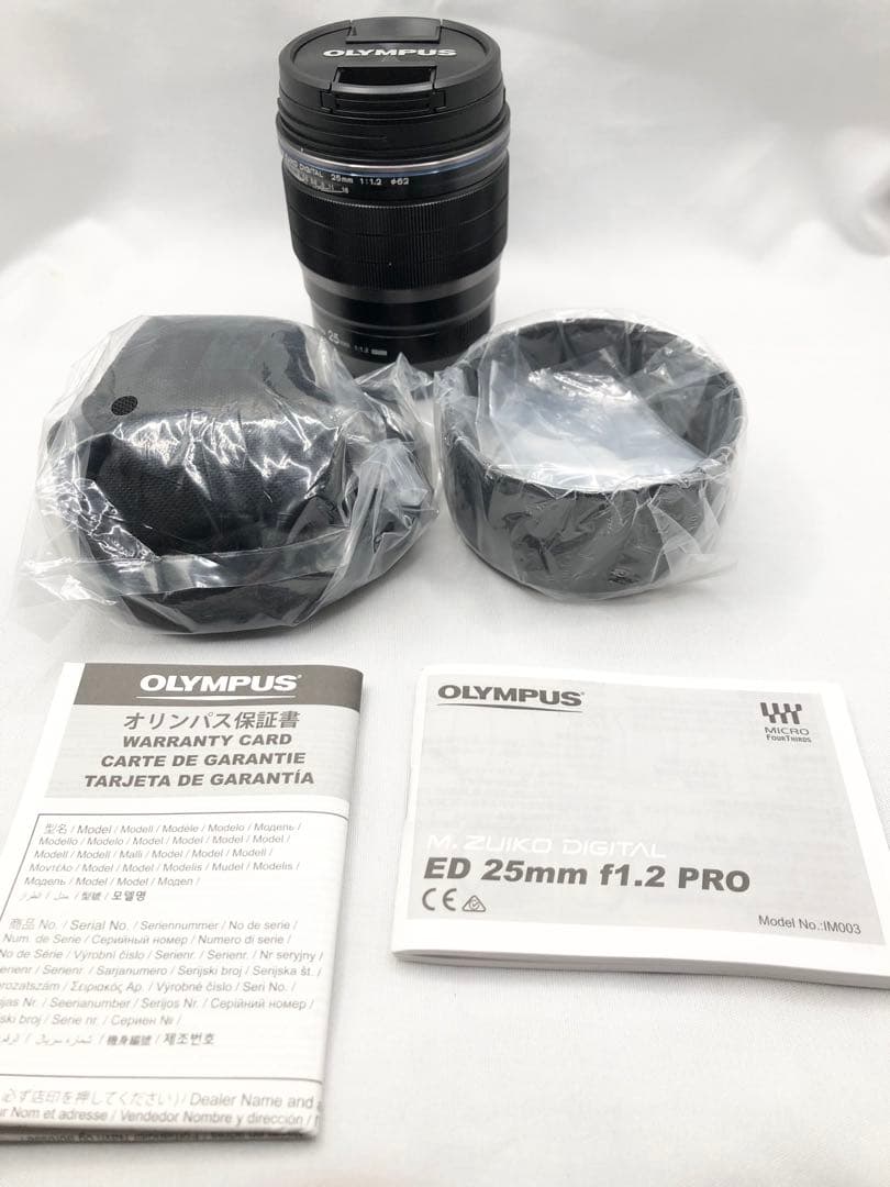 保証付　オリンパスM.ZUIKO DIGITAL ED 25mmF1.2PRO