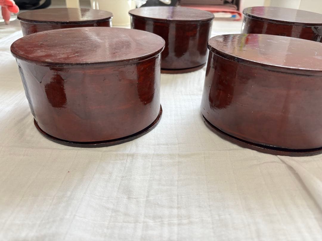 秋田　曲げわっぱ　丸弁当箱　昭和レトロ　レア