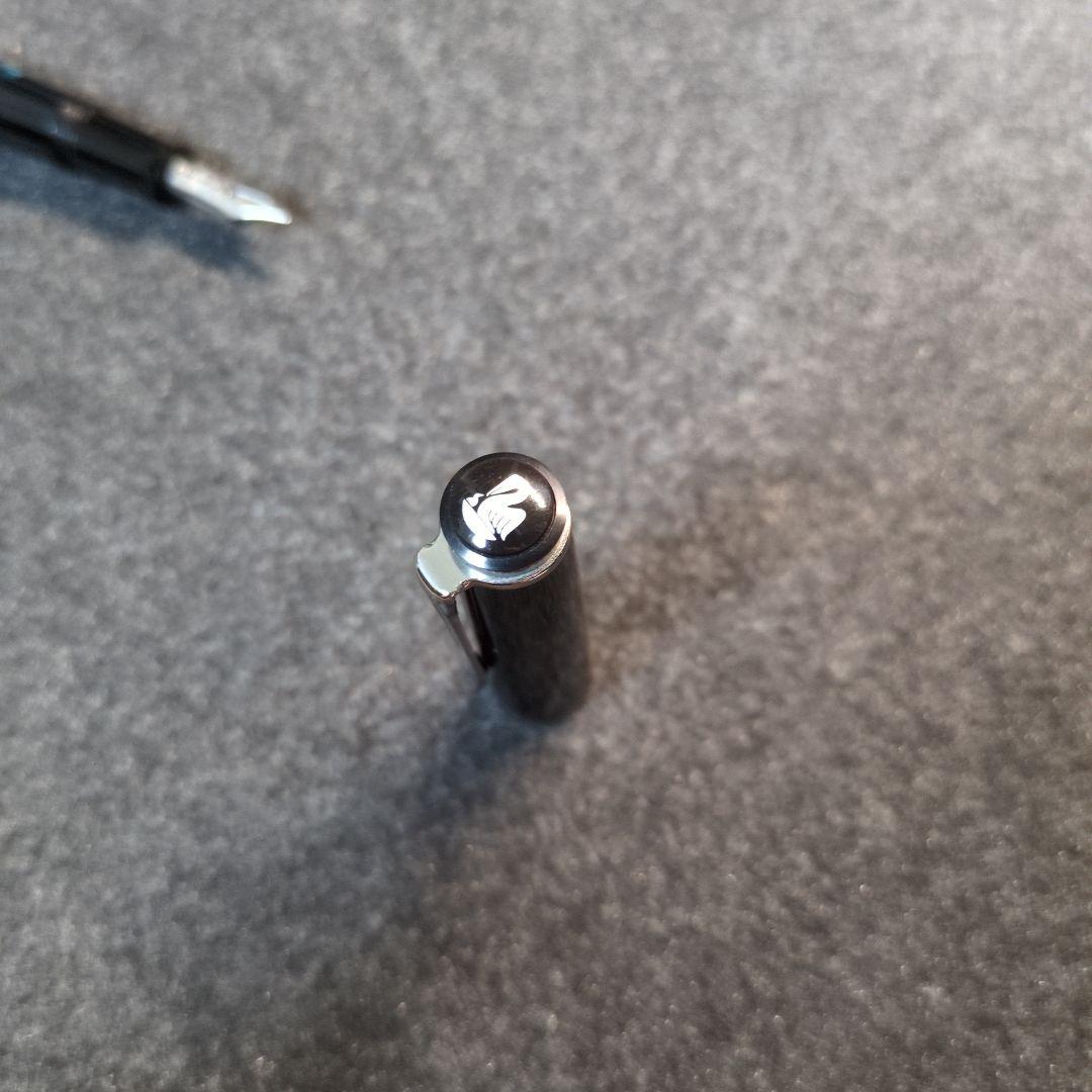 Pelikan 万年筆 m205 ペトロールマーブル EF インク付き