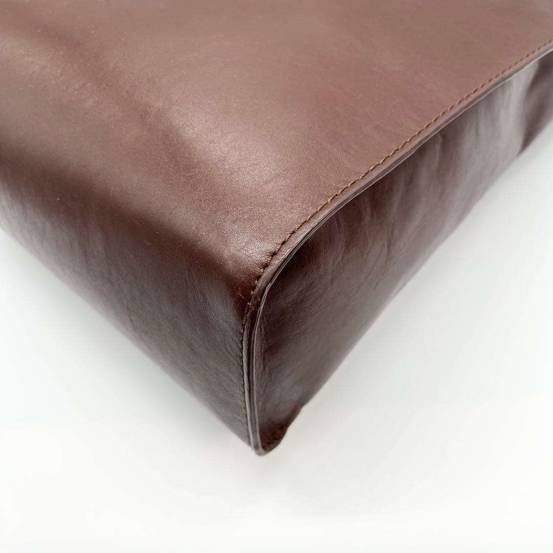 美品✨現行品　マザーハウス　ワンショルダーバッグ　ブライト　レザー　ブラウン