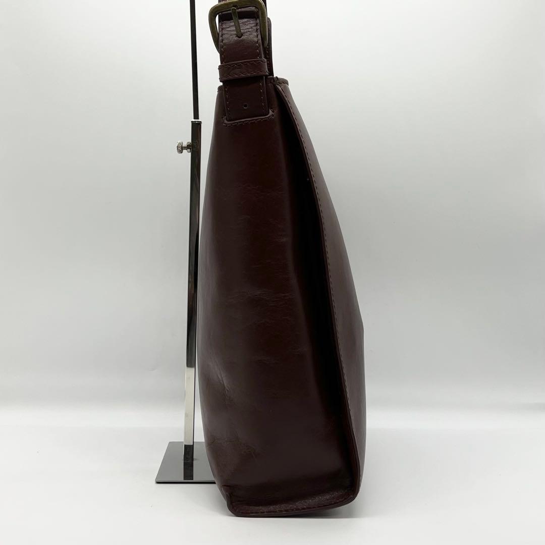 美品✨現行品　マザーハウス　ワンショルダーバッグ　ブライト　レザー　ブラウン