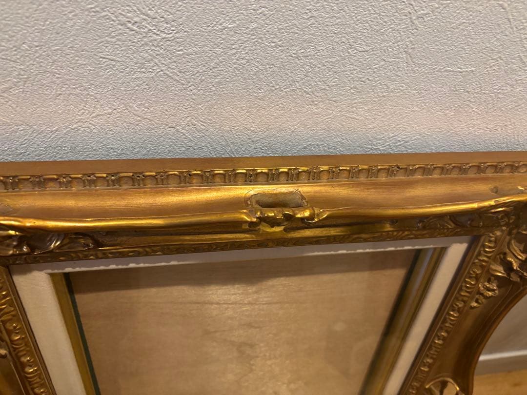 バロック調 ゴールド木製フレーム（F6号）｜クラシックアートを引き立てる装飾額縁