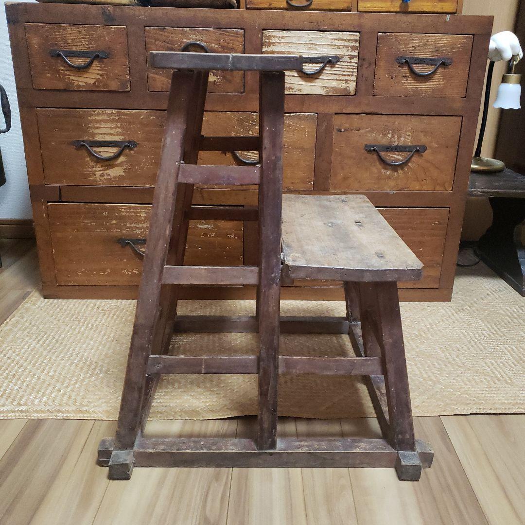 庄内踏み台 櫓 踏み台 やぐら組み 無垢 踏台 陳列棚 台 飾り棚 花台 民芸