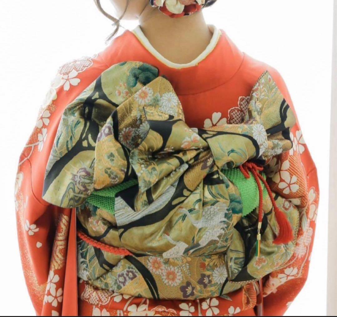 振袖（生絹）と帯の2点