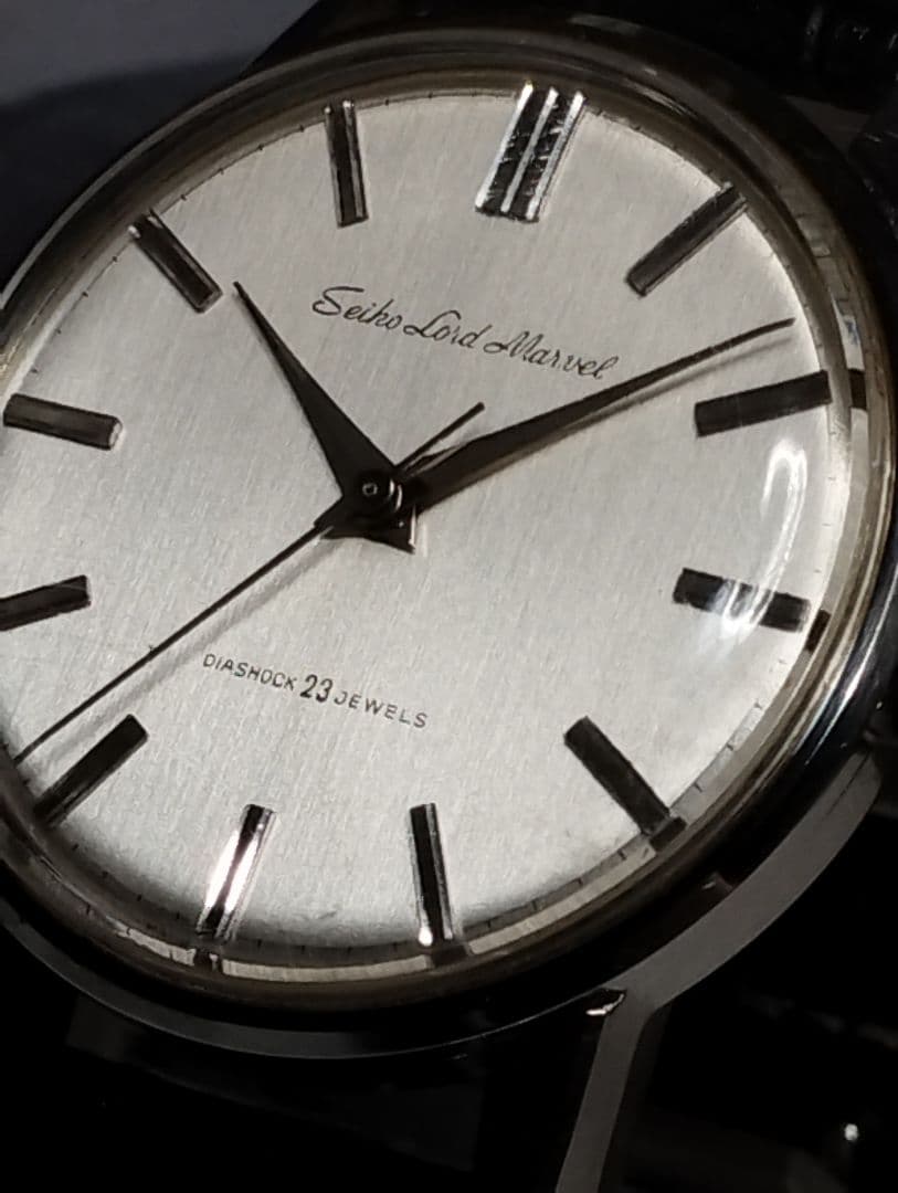 【昭和国産腕時計】 セイコーロードマーベル　23石　秒針規正付き　OH済み