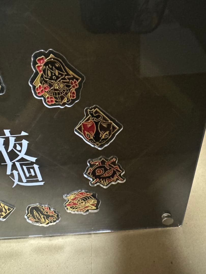 お*ん様 夜廻・新夜廻 ピンバッジ コンプリートセット 台座付き