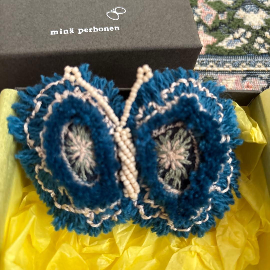 ミナペルホネン　mina perhonen 蝶 ブローチ