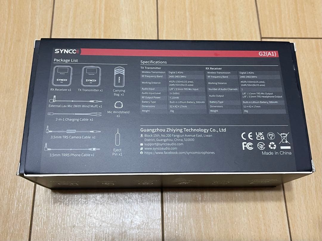 【新品未使用】SYNCO G2(A1) ワイヤレスピンマイクシステム フルセット