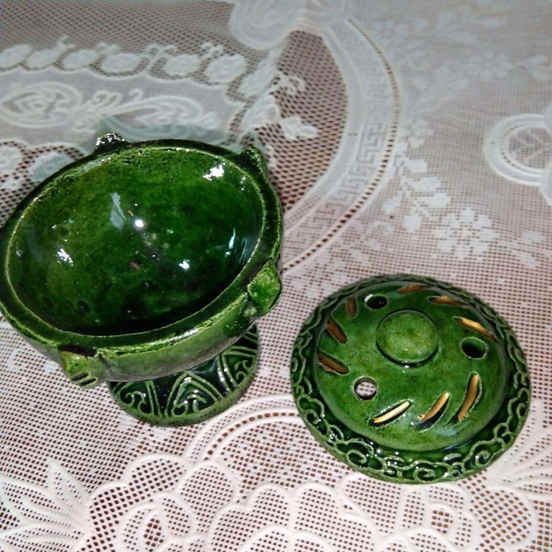 ✢✢美品・茶道具・七種蓋置・和楽造・楽七種・織部焼・共箱付き