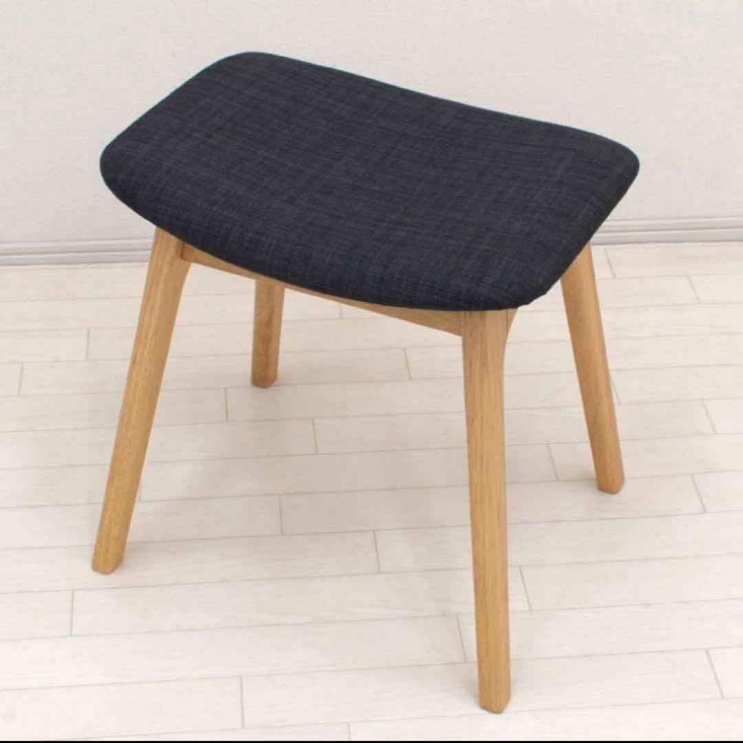木製スツール2脚セット／北欧デザイン＊モダン
