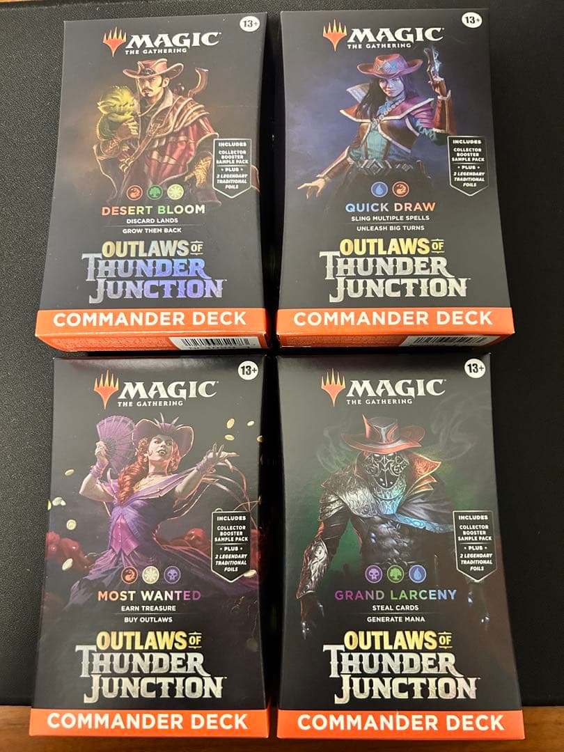 MTG サンダージャンクションの無法者　統率者　4種　英語版　未開封