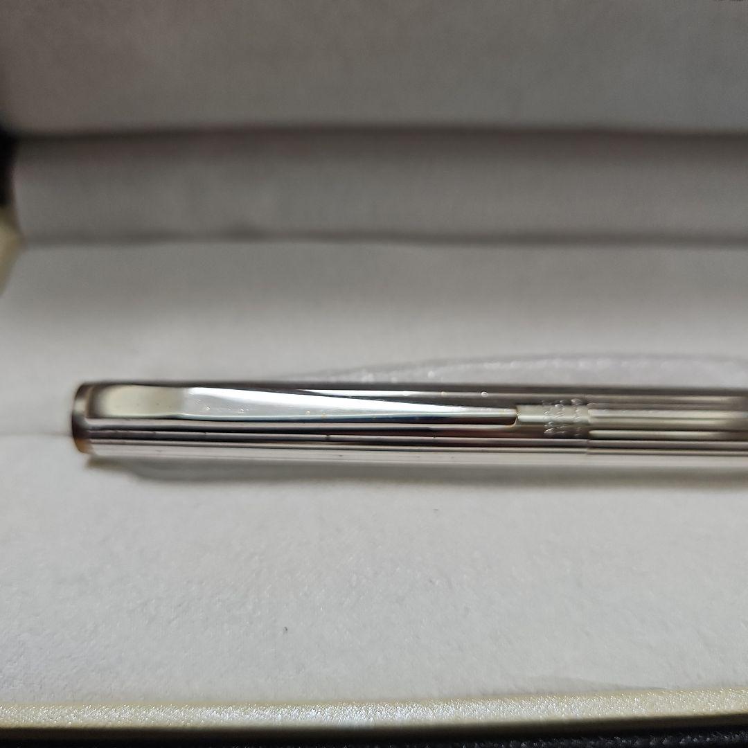 MONTBLANC モンブラン 万年筆 ノブレス プラチナ ストライプCBつき