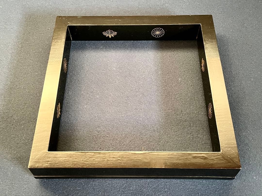 【美品 未使用】「母」 高台寺蒔絵 炉縁 静峰 志芸男 共箱 （20B①）