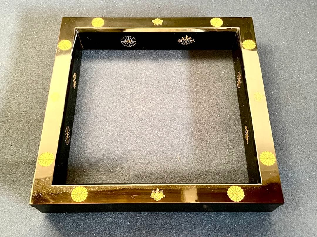 【美品 未使用】「母」 高台寺蒔絵 炉縁 静峰 志芸男 共箱 （20B①）