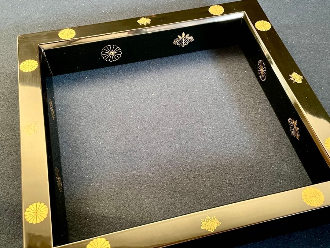 【美品 未使用】「母」 高台寺蒔絵 炉縁 静峰 志芸男 共箱 （20B①）