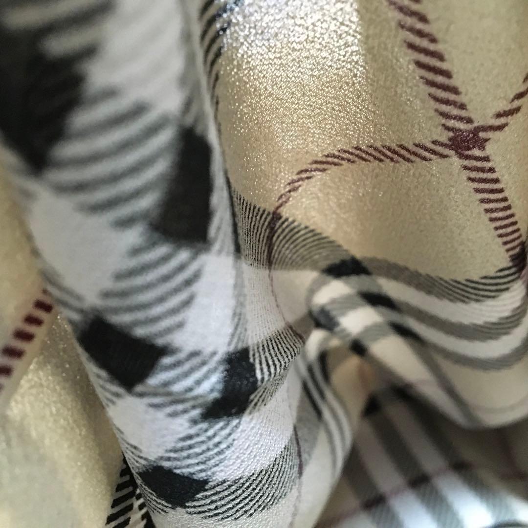 BURBERRY Londonノバチェック柄 薄手プリーツスカート 38 美品