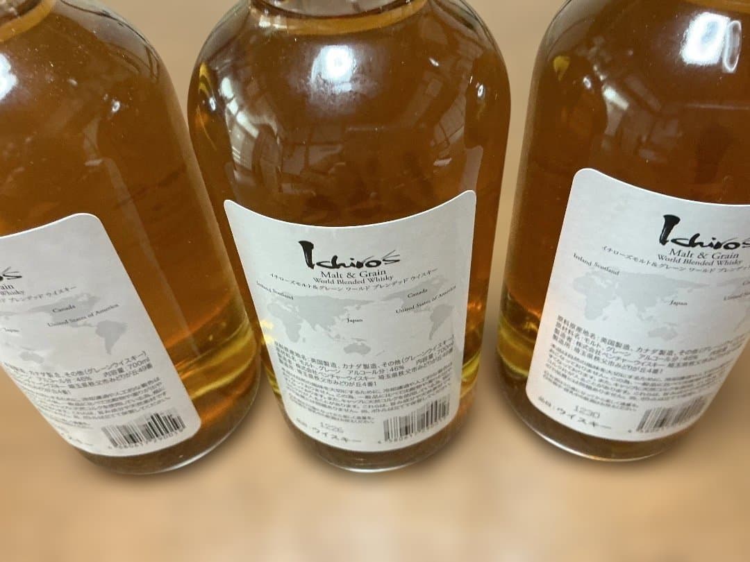 新品　未開栓　イチローズモルト　ホワイトラベル　３本