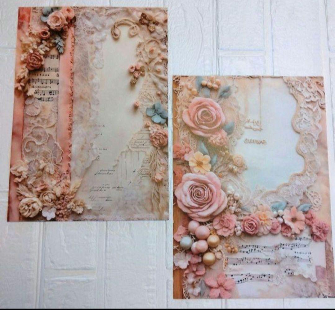 №12❷♡lien様♡両面印刷♡デザインペーパー　16枚　A 101