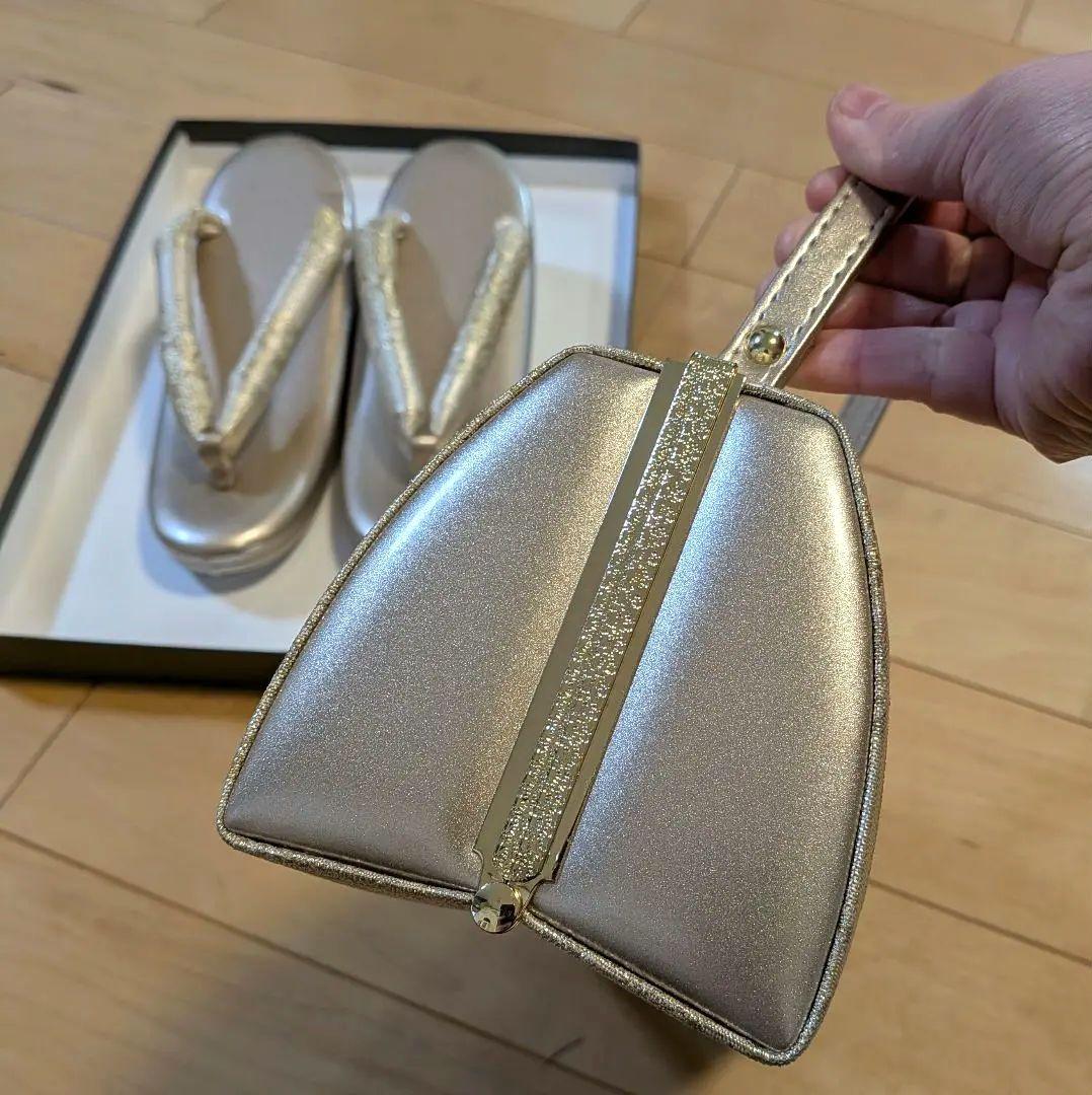 礼装　和装バッグ草履セット　結婚式　成人式　入学式　和装バッグと草履セット