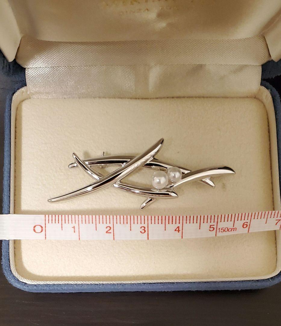 MIKIMOTO ミキモト　真珠　パール　ブローチ