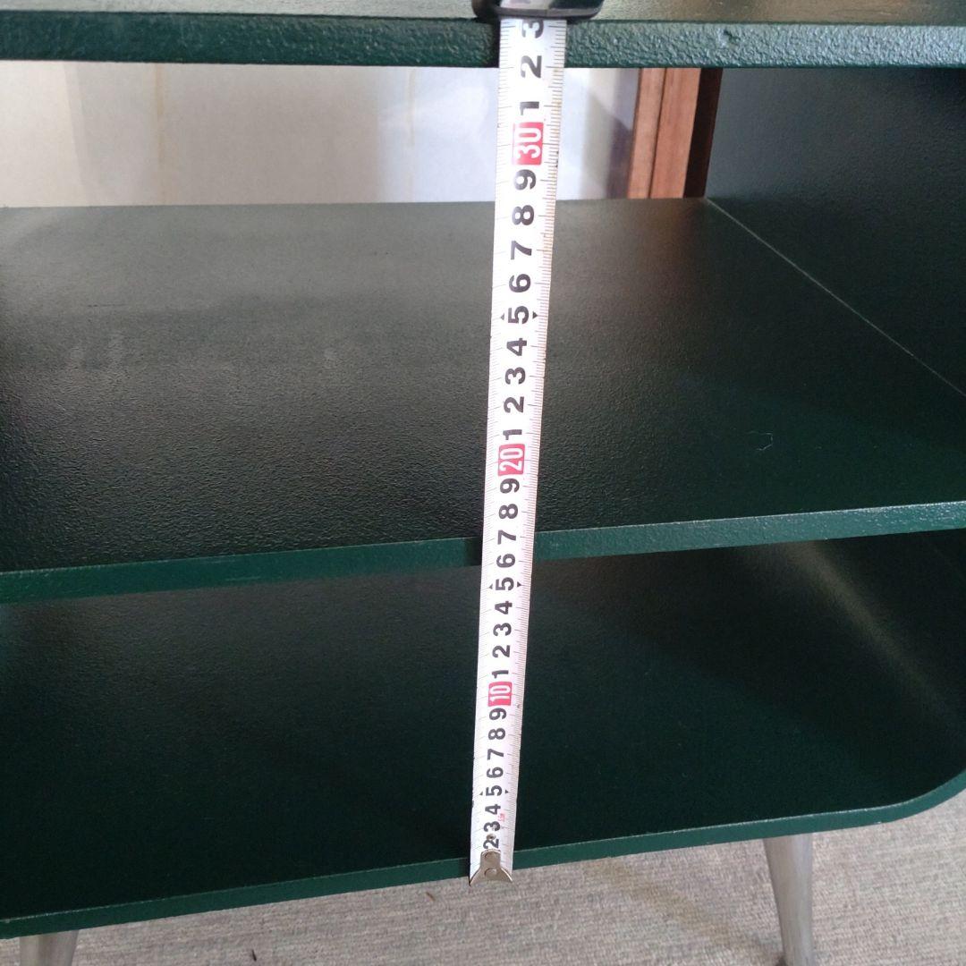 n*a様 【レア品】ダークグリーン サイドテーブル レトロ　昭和