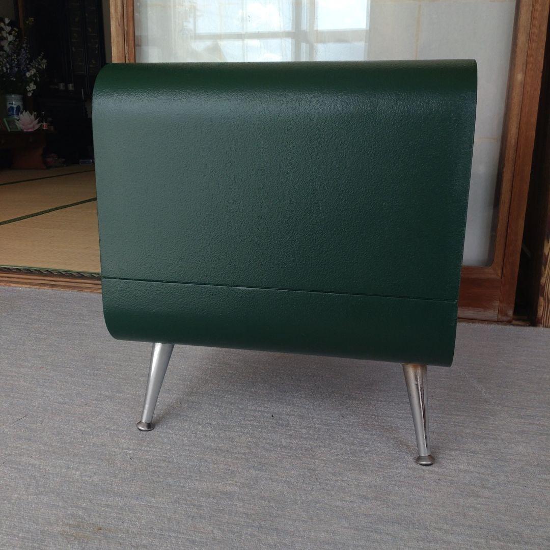 n*a様 【レア品】ダークグリーン サイドテーブル レトロ　昭和