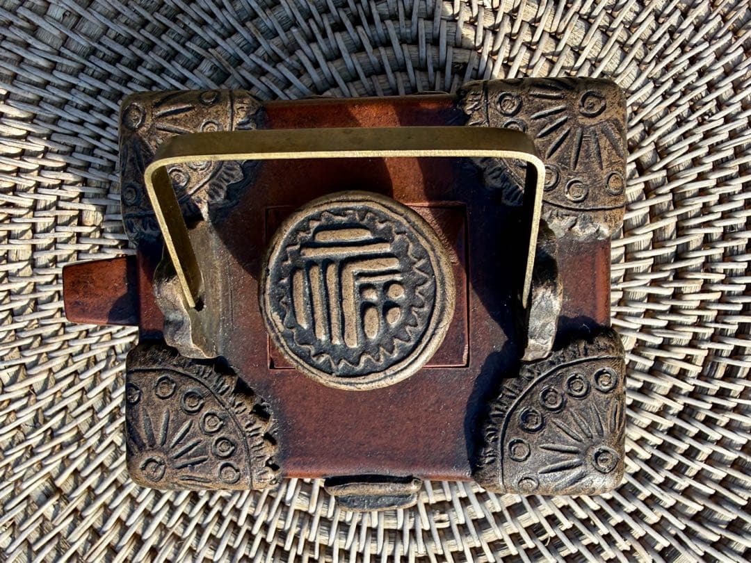 アンティーク　素敵な木製ボックス 中国茶　急須　Yixing Zisha