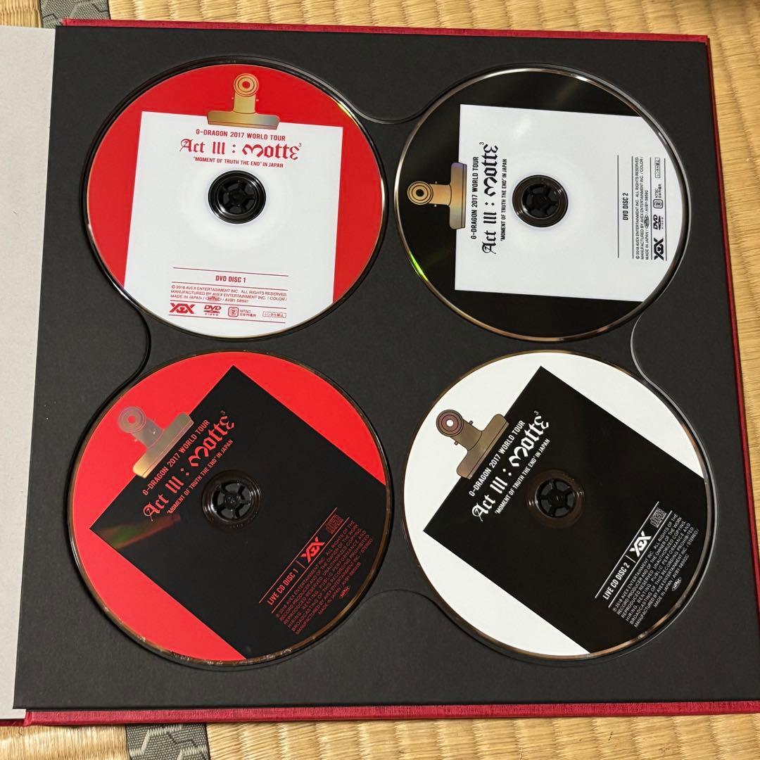 【最終値下】G-DRAGON 2017 ACT Ⅲ MOTTE DVD 初回限定