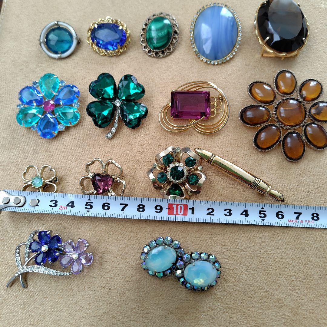 ヴィンテージブローチ１５個セット