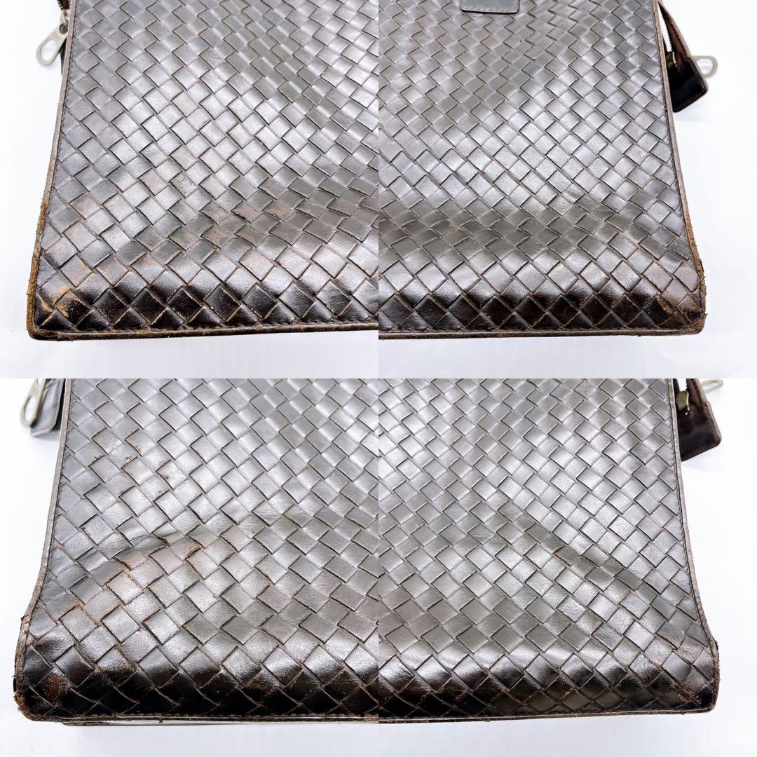 BOTTEGA VENETA ボッテガベネタ イントレチャート　ダークブラウン