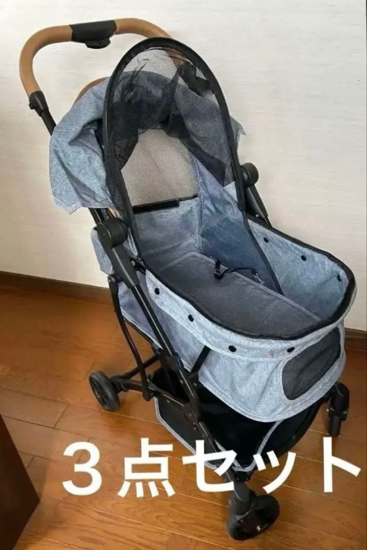 ペットパラダイス ペットカート 、中敷きクッション、専用保冷剤の3点セット