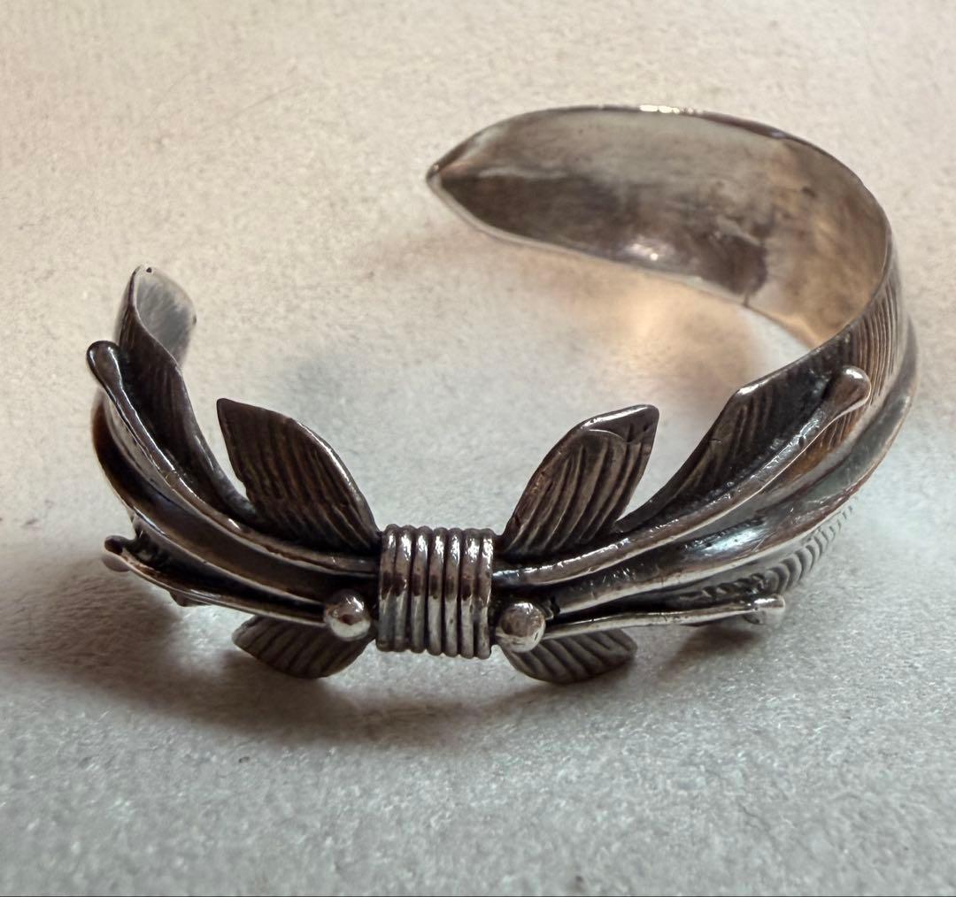 SAAD シルバー925 フェザーバングル