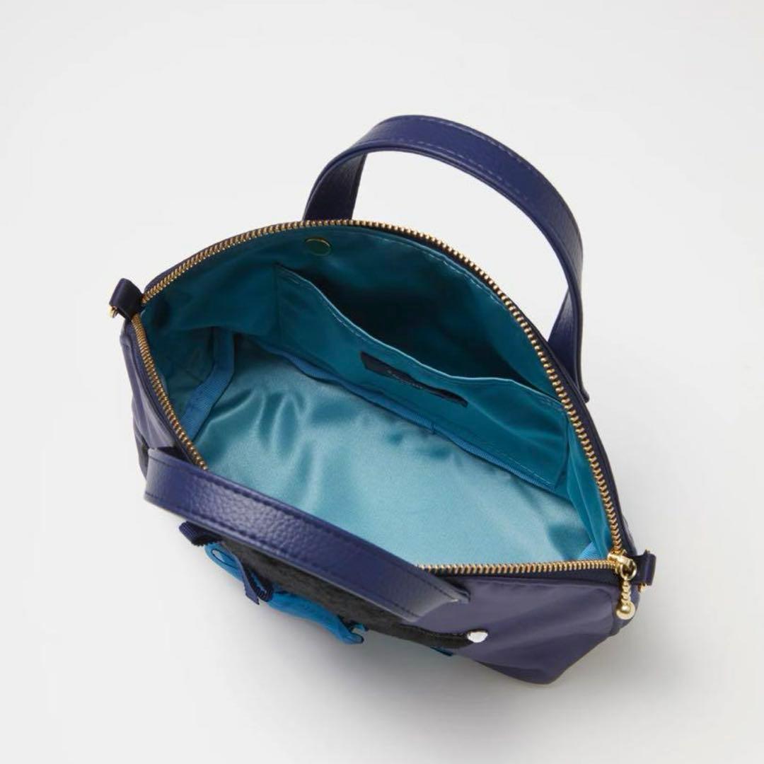 ファミリア　Bibiy コラボミニバッグ　ネイビー　familiar