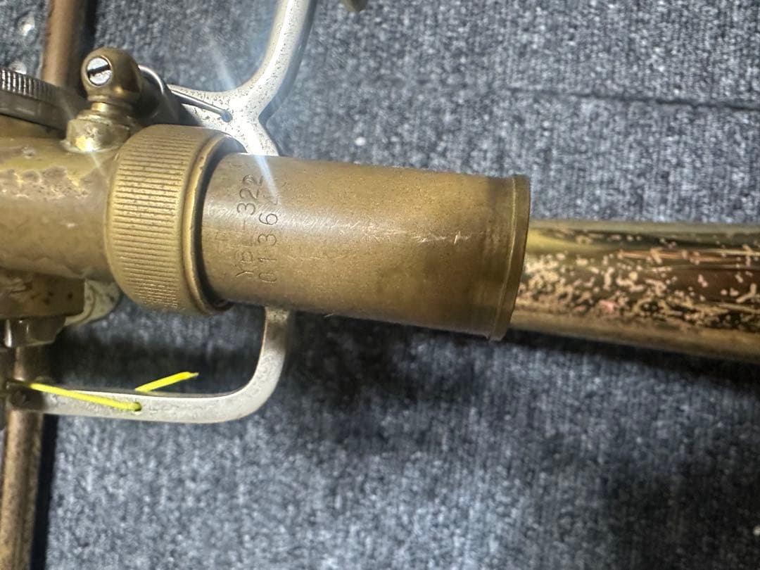 YAMAHA YBL-322金色 ピストン式トロンボーン ケース付き