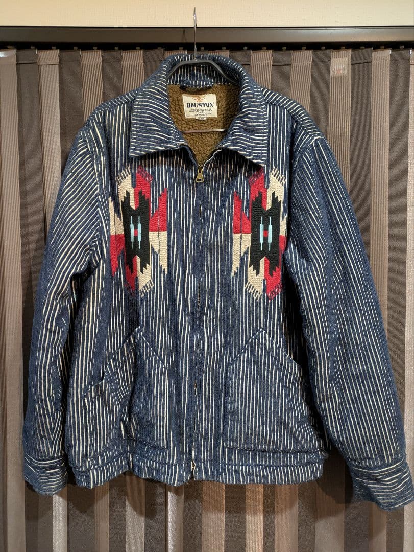 HOUSTON ヒューストン インディゴ コーデュロイジャケット サイズL