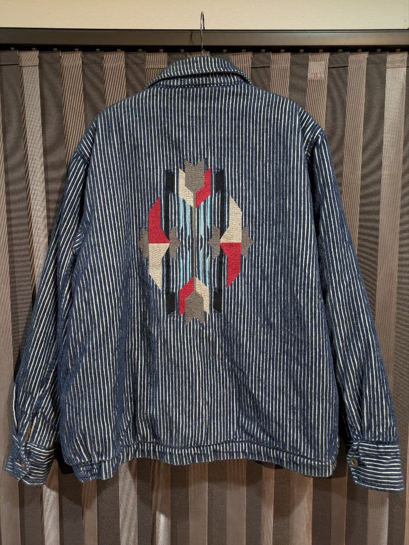 HOUSTON ヒューストン インディゴ コーデュロイジャケット サイズL